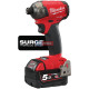 Akčná sada aku hydraulický rázový uťahovák 1/4" Milwaukee M18 FQID-501B