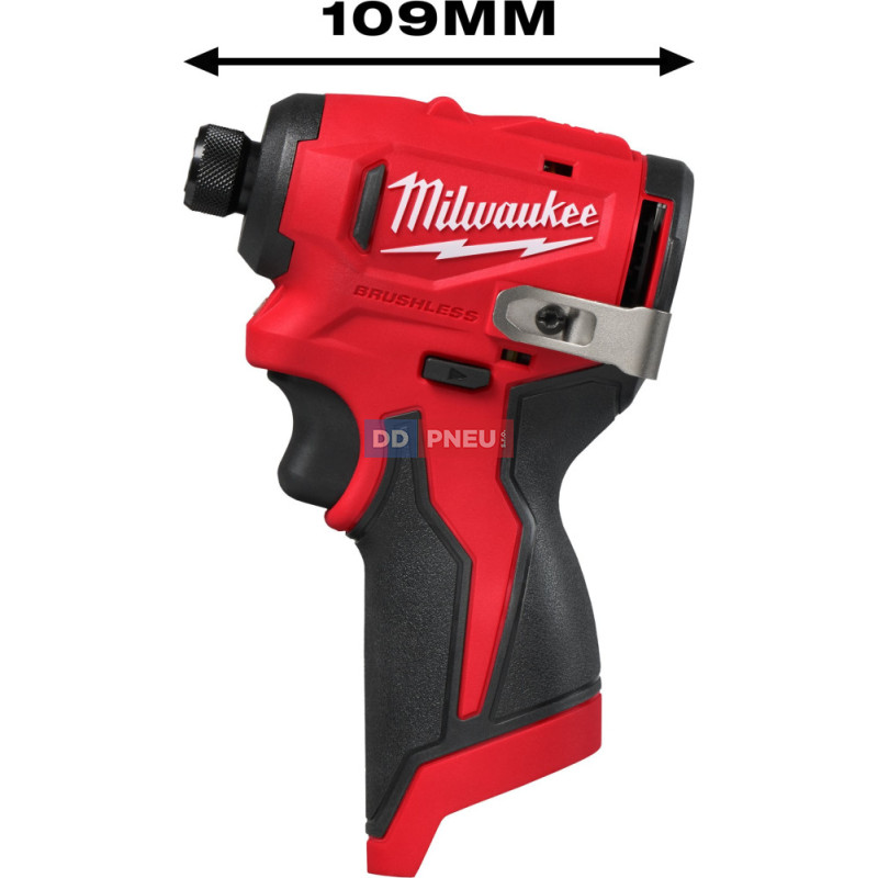 Aku kompaktný bezuhlíkový rázový uťahovač MILWAUKEE M12 BLIDRC-0