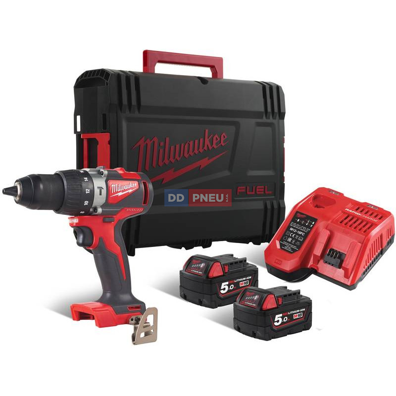 Akčná sada aku bezuhlíková príklepová vŕtačka Milwaukee M18 BLPD2-501B Akčná sada aku bezuhlíková príklepová vŕtačka Milwaukee M18 BLPD2-501B