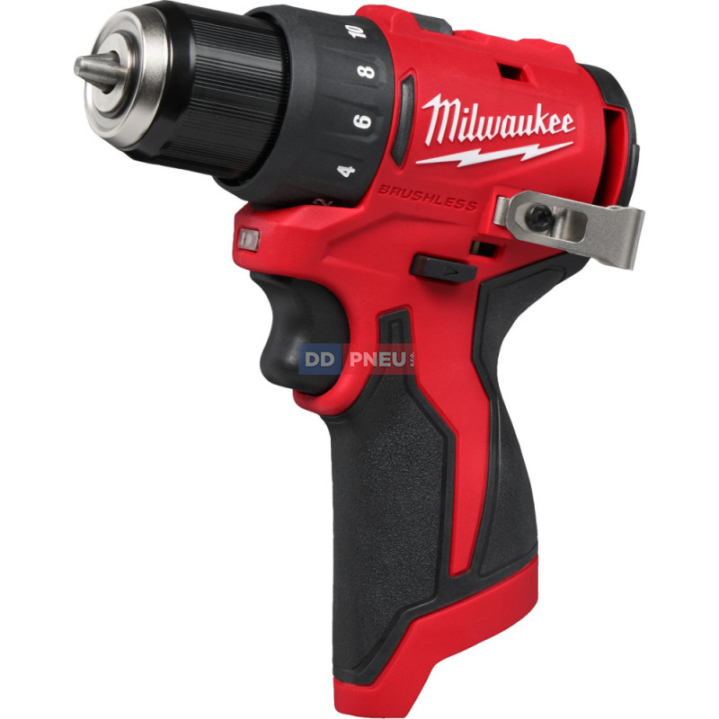 Aku kompaktný bezuhlíkový skrutkovač MILWAUKEE M12 BLDDRC-0 – bez batérie