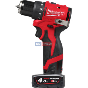 Aku kompaktný bezuhlíkový skrutkovač MILWAUKEE M12 BLDDRC-402C