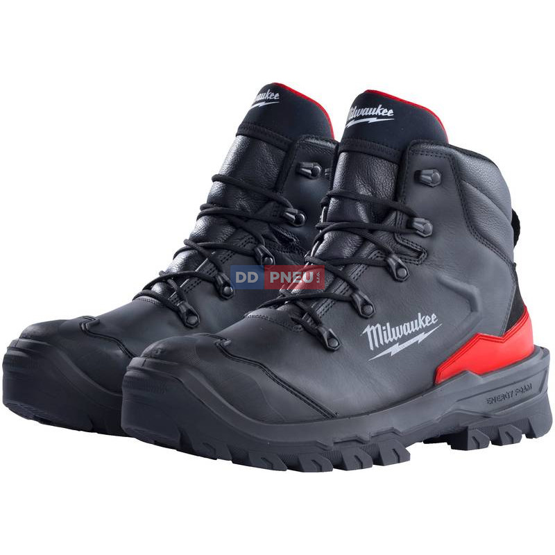 Bezpečnostné topánky MILWAUKEE Armourtred™ S3S 1M110111W – kožené, čierne, EU 39