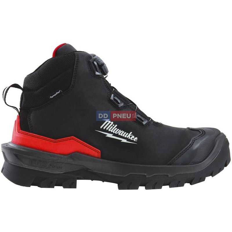Bezpečnostné topánky MILWAUKEE Armourtred™ S7S B1M110111W – kožené, čierne, BOA, EU 39