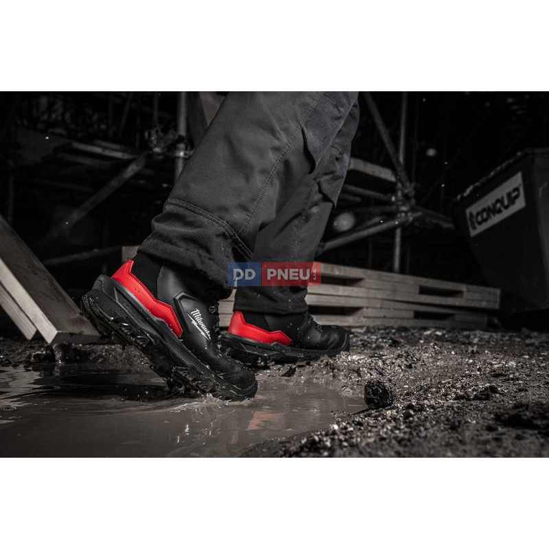 Bezpečnostné topánky MILWAUKEE Armourtred™ S7S B1M110111W – kožené, čierne, BOA, EU 41