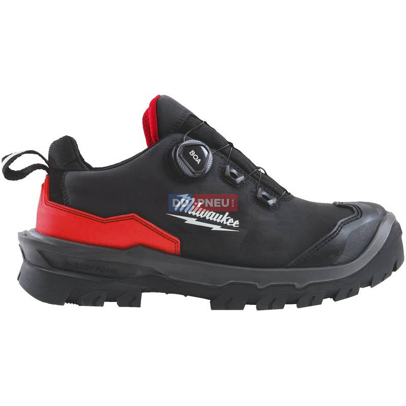 Bezpečnostné poltopánky MILWAUKEE Armourtred™ S3S B1L110111W – mikrovlákno, čierne, EU 39
