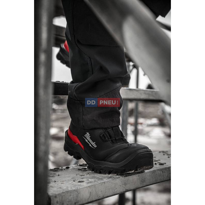 Bezpečnostné poltopánky MILWAUKEE Armourtred™ S3S B1L110111W – mikrovlákno, čierne, EU 44