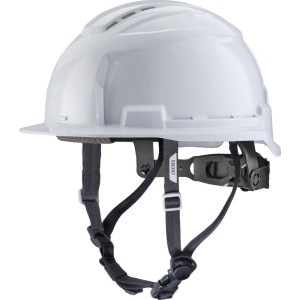 Prilba Milwaukee BOLT™100 – odvetrávaná, s podbradným pásikom, biela