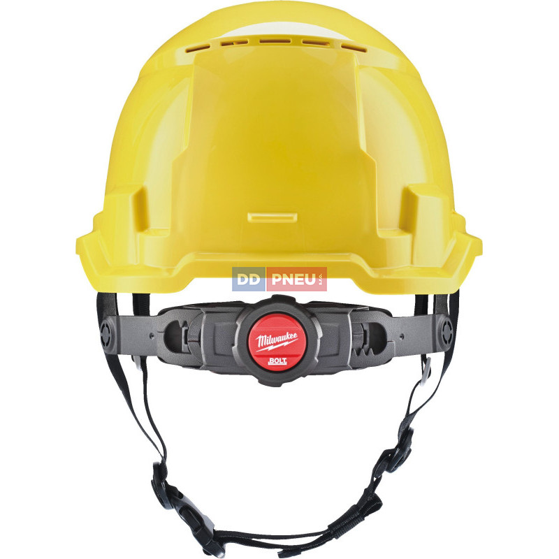 Prilba Milwaukee BOLT™100 – odvetrávaná, s podbradným pásikom, žltá