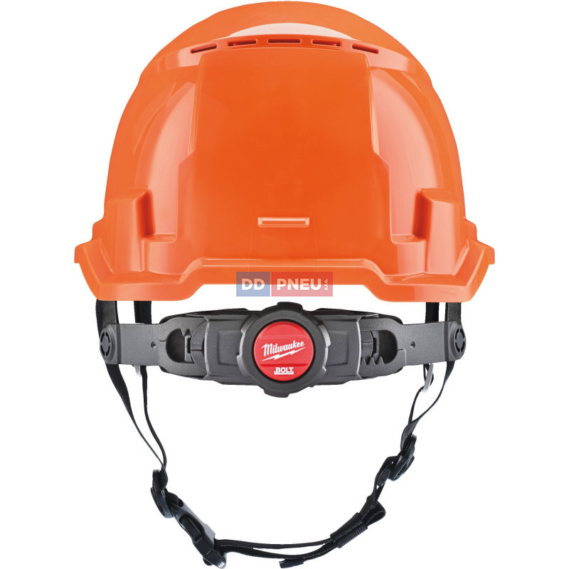 Prilba Milwaukee BOLT™100 – odvetrávaná, s podbradným pásikom, oranžová