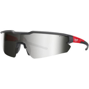 Výkonnostné bezpečnostné okuliare Milwaukee - strieborné, zrkadlové
