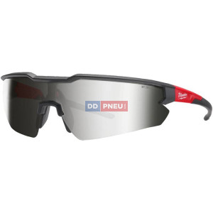 Výkonnostné bezpečnostné okuliare Milwaukee - strieborné, zrkadlové
