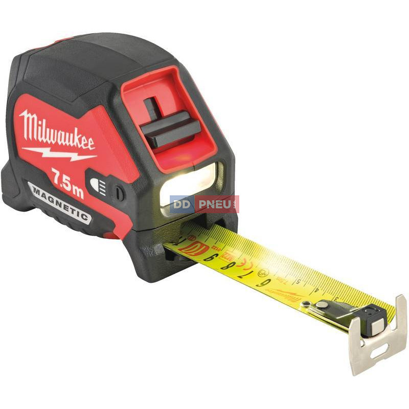 LED magnetický zvinovací meter MILWAUKEE - dĺžka 7,5 m