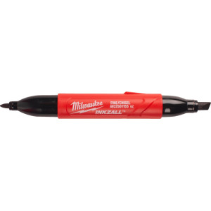 Značkovač s dvojitým hrotom MILWAUKEE INKZALL™ – zošikmený/tenký
