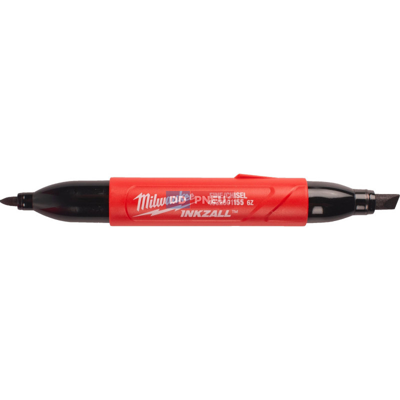 Značkovač s dvojitým hrotom MILWAUKEE INKZALL™ – zošikmený/tenký