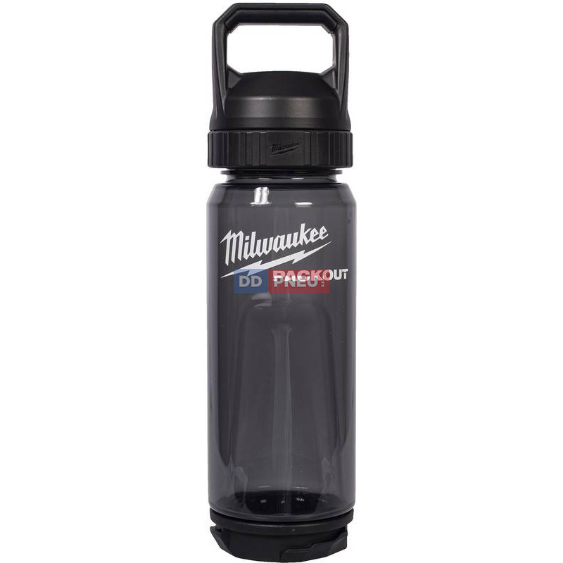 Plastová fľaša Milwaukee PACKOUT™ - čierna, 740 ml