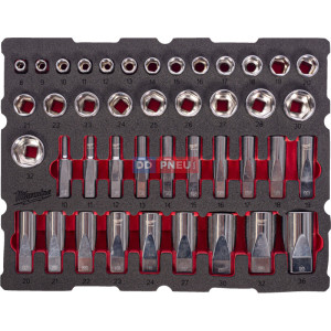 Penová vložka MILWAUKEE PACKOUT™ sada hlavíc 1/2″ – 42 ks