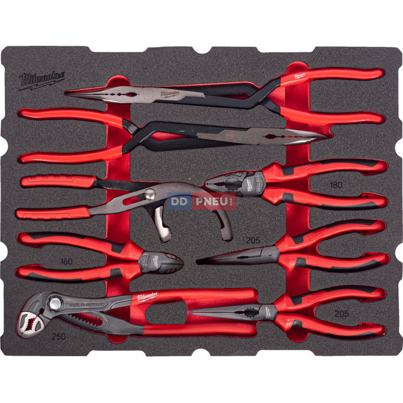 Penová vložka MILWAUKEE PACKOUT™ sada klieští – 8 ks