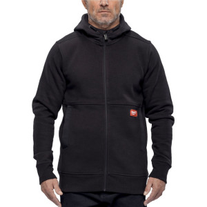 Pracovná mikina so zipsom a kapucňou Milwaukee GRIDIRON™ WHZ – čierna