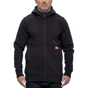 Pracovná mikina so zipsom a kapucňou Milwaukee GRIDIRON™ WHZ – čierna, XL