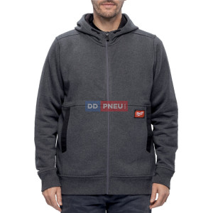 Pracovná mikina so zipsom a kapucňou Milwaukee GRIDIRON™ WHZ – šedá, L