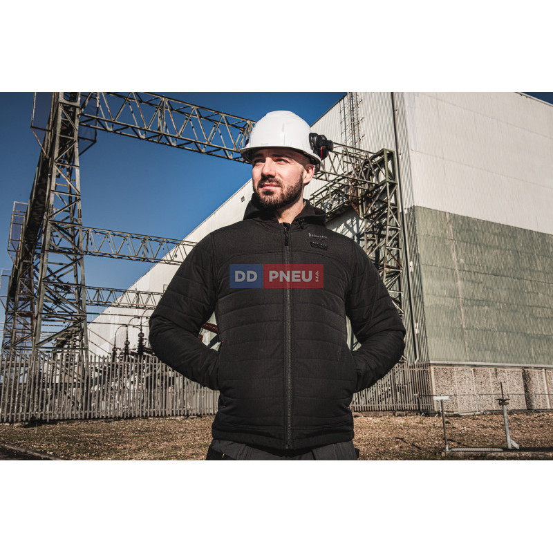 HEXON vyhrievaná prešívaná bunda Milwaukee M12 HPJBL3-0 – čierna, L