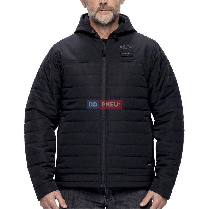 HEXON vyhrievaná prešívaná bunda Milwaukee M12 HPJBL3-0 – čierna, XXL