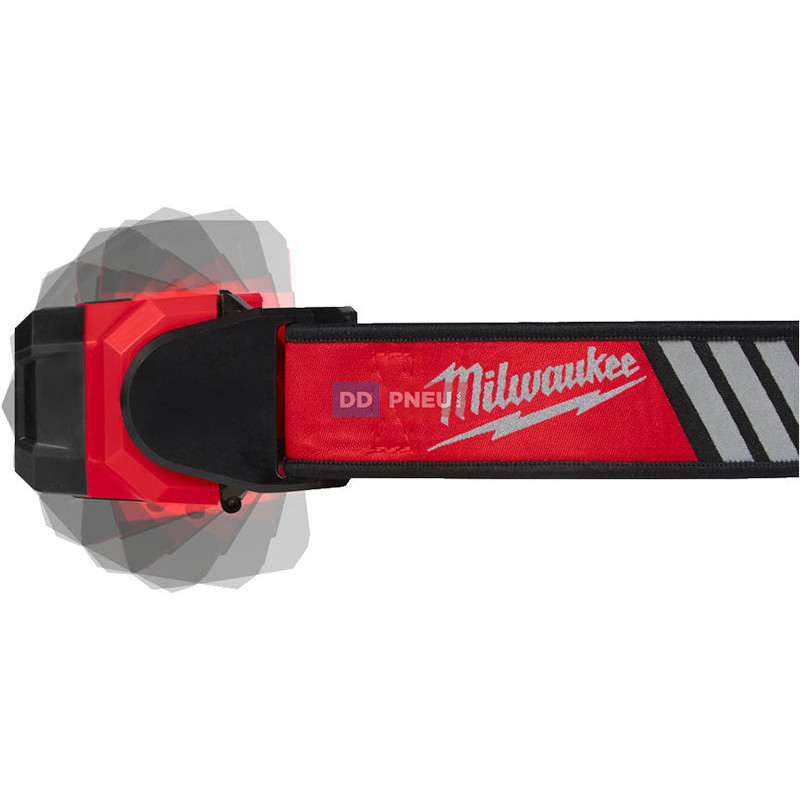 USB nabíjacia čelovka na prilbu MILWAUKEE L4 HL-VIS-301