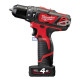 Aku príklepová vŕtačka MILWAUKEE M12 BPD-402C