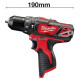 Aku príklepová vŕtačka MILWAUKEE M12 BPD-402C