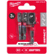 Sada adaptérov MILWAUKEE SHOCKWAVE z 1/4" HEX na 1/4˝, 3/8˝, 1/2˝