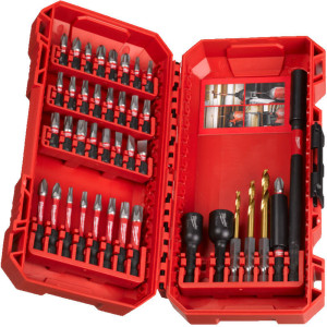 Sada vrtákov, bitov a nástrčných kľúčov MILWAUKEE SHOCKWAVE – 40 ks