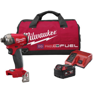 Akčná sada aku hydraulický rázový uťahovák 1/4" Milwaukee M18 FQID-501B Akčná sada aku hydraulický rázový uťahovák 1/4" Milwaukee M18 FQID-501B