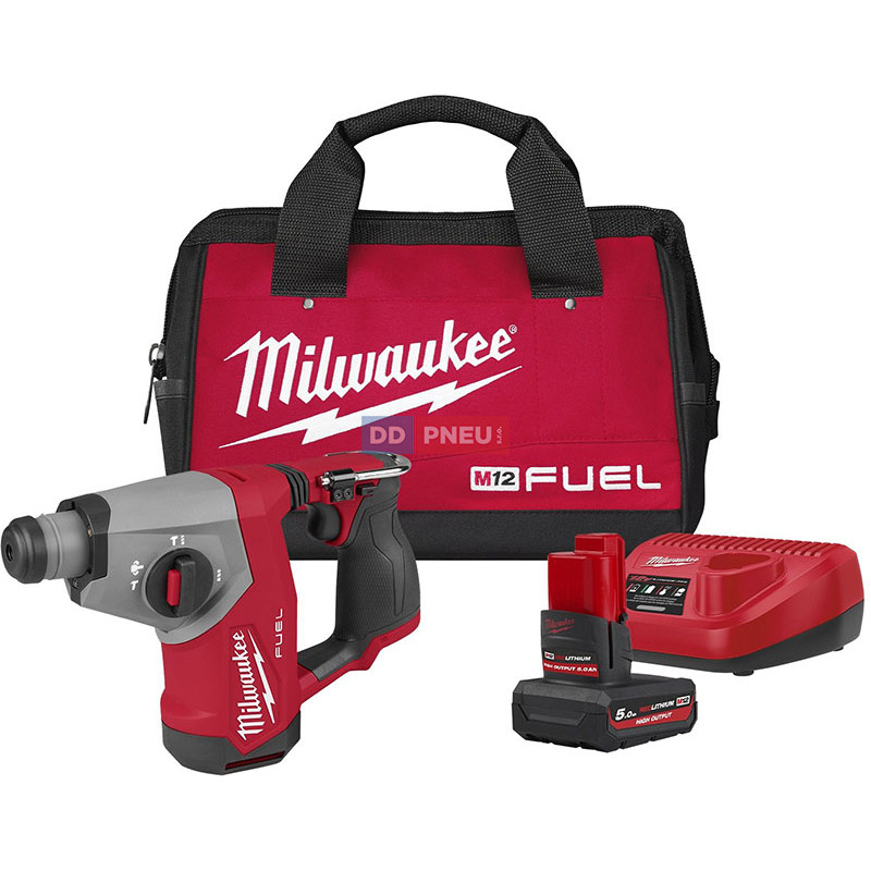 Akčná sada aku kladivo SDS-Plus Milwaukee M12 FHAC16-501B