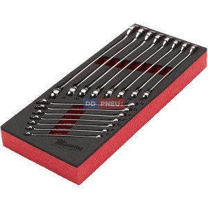 Penová vložka so sadou kombinovaných kľúčov MILWAUKEE – 15 ks