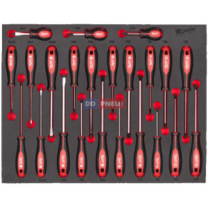 Penová vložka so sadou skrutkovačov Tri-Lobe MILWAUKEE – 23 ks