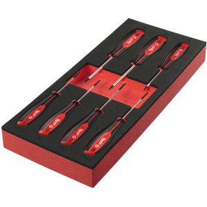 Penová vložka so sadou skrutkovačov TX MILWAUKEE – 7 ks