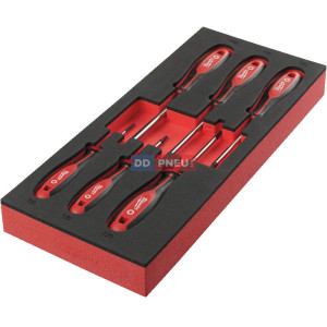 Penová vložka so sadou skrutkovačov TX MILWAUKEE – 6 ks