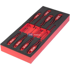 Penová vložka so sadou skrutkovačov VDE Tri-Lobe MILWAUKEE – 8 ks