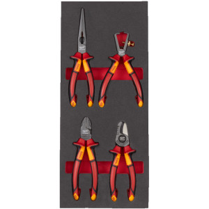 Penová vložka so sadou klieští VDE MILWAUKEE – 4 ks