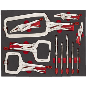 Penová vložka so sadou samosvorných klieští MILWAUKEE – 11 ks