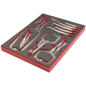 Penová vložka so sadou samosvorných klieští MILWAUKEE – 11 ks