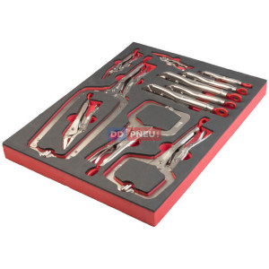 Penová vložka so sadou samosvorných klieští MILWAUKEE – 11 ks