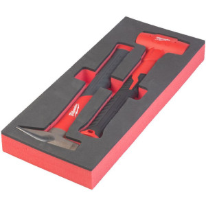 Penová vložka so zámočníckym kladivom 500g a paličkou bez spätného rázu MILWAUKEE – 2ks