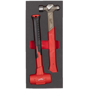 Penová vložka s kladivom 450g a paličkou MILWAUKEE - 2ks