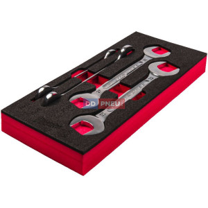 Penová vložka so sadou obojstranných vidlicových kľúčov MILWAUKEE – 4 ks