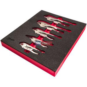 Penová vložka so sadou upínacích klieští MILWAUKEE – 5ks