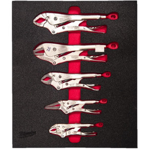 Penová vložka so sadou upínacích klieští MILWAUKEE – 5ks