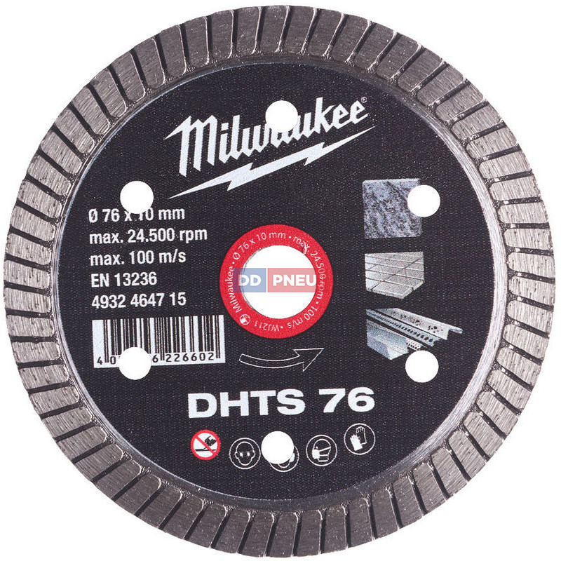 Diamantový kotúč DHTS 76 Milwaukee - 76 mm