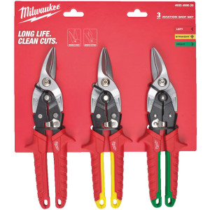 Sada nožníc na plech MILWAUKEE – 3ks
