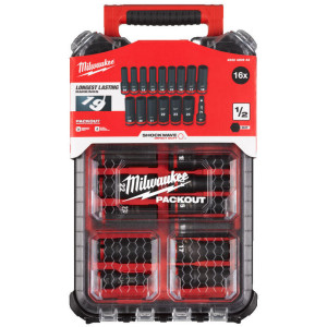 Systém PACKOUT™ – sada 1/2" nástavcov SHOCKWAVE™ IMPACT DUTY – 16 ks